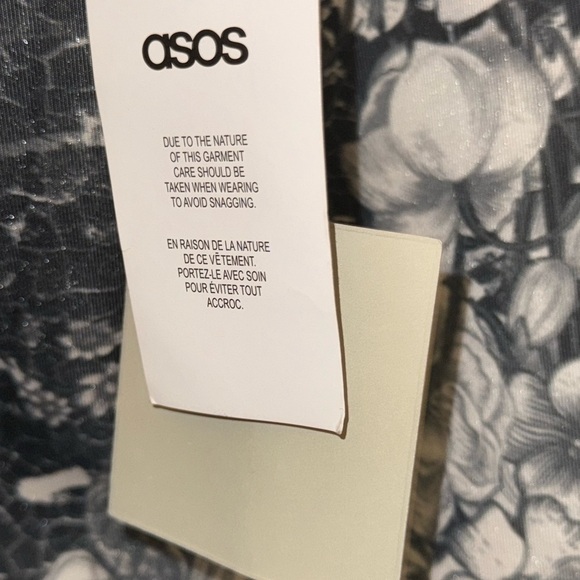 ASOS Black White and Red A-Line Maternity Dress Sz: 12 NWT - Picture 6 of 14